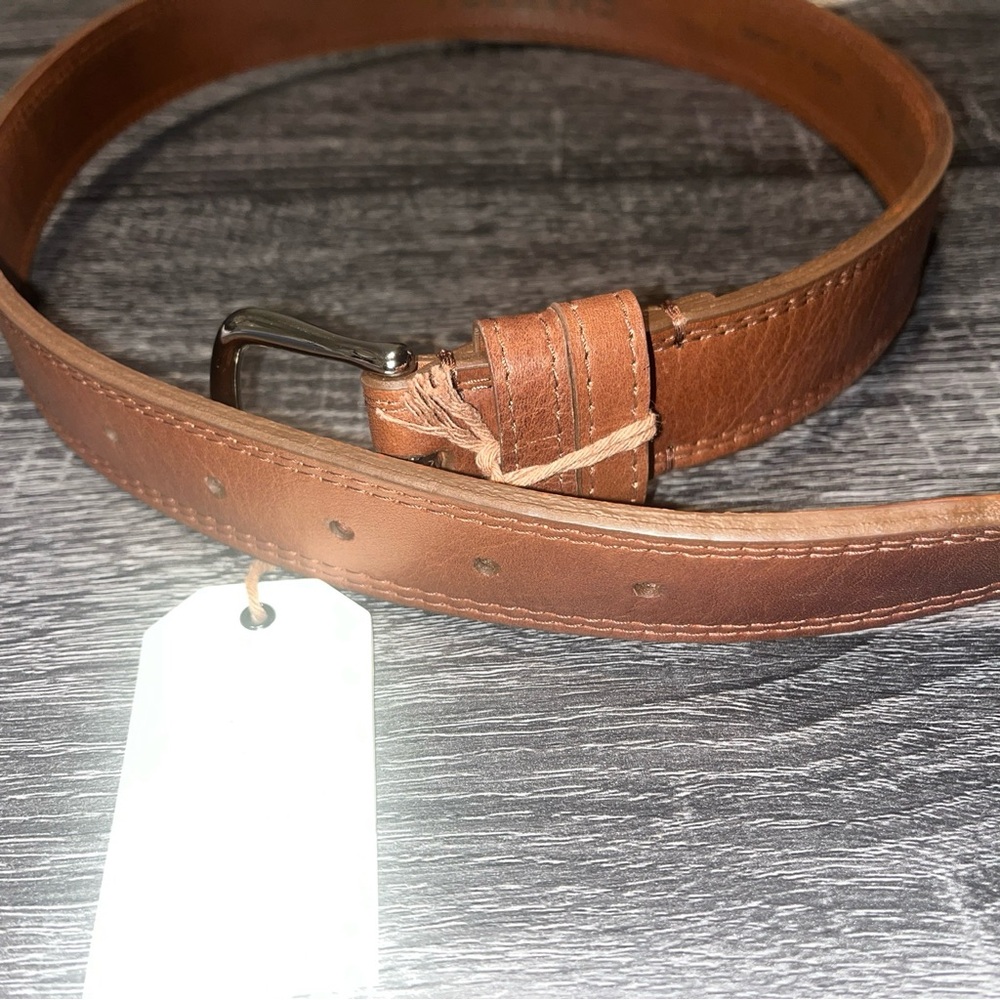 Tocovas woman genuine bovine leather belt NWT size S brown